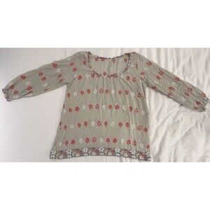Vintage Women's Floral Tunic Top Size Small/Medium
